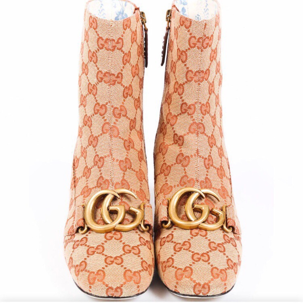 GUCCI Monogram Ankle Boots